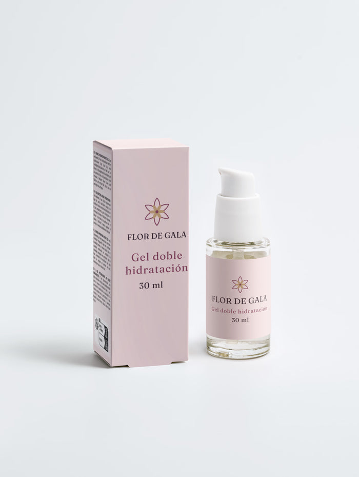 Gel doble hidratación Flor de Gala 30 ml con su caja