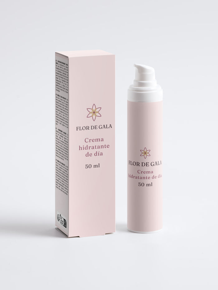 Crema hidratante de día Flor de Gala 50 ml con su caja