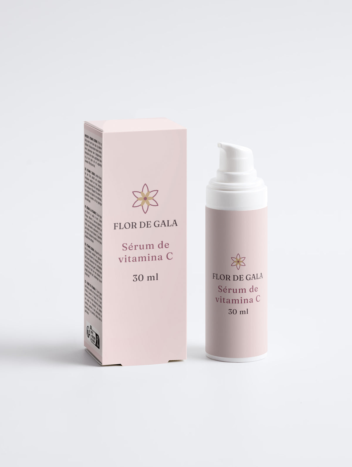 Sérum de vitamina C Flor de Gala 30 ml con su caja